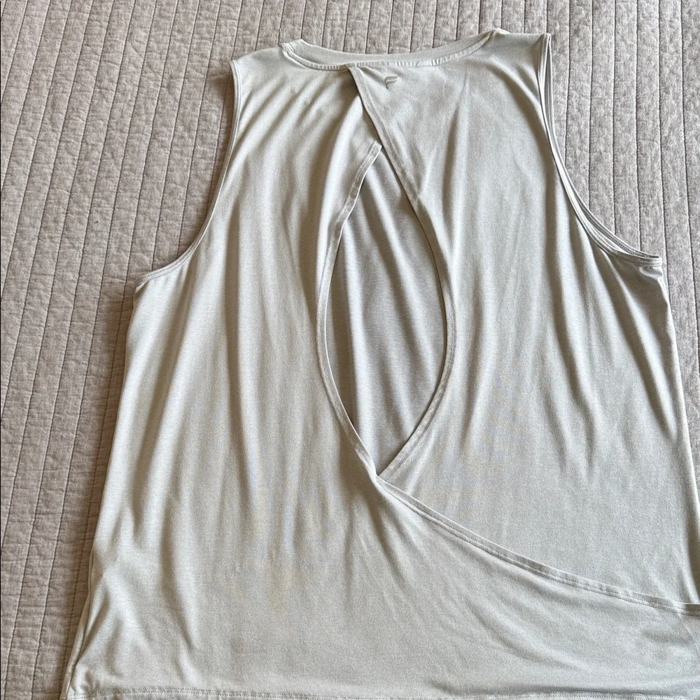 Fabletics Light Gray Muscle Tank - Picture 5 of 5